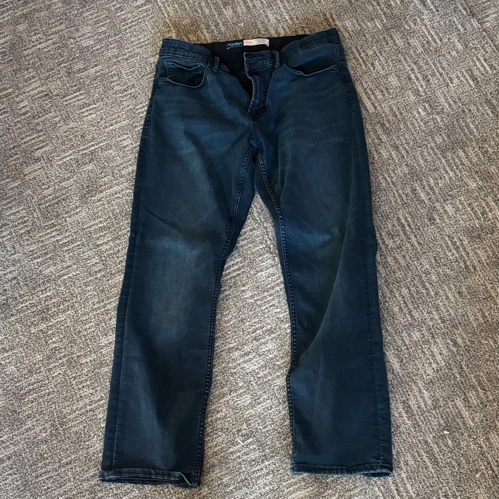 Old Navy Dark Blue Straight Jeans-Only worn once!!!